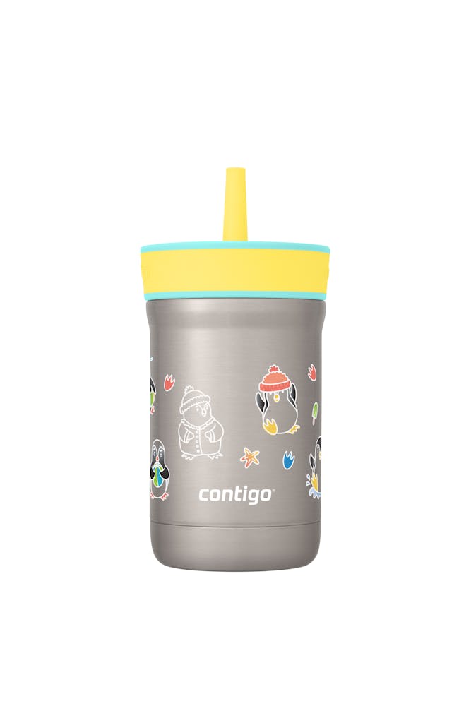Kids Leighton Spill-Proof Stainless Steel Tumbler with Straw, 12oz L4