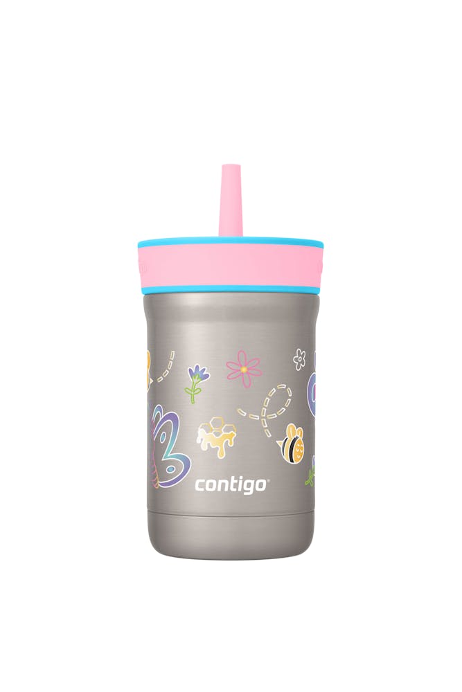 Kids Leighton Spill-Proof Stainless Steel Tumbler with Straw, 12oz L4